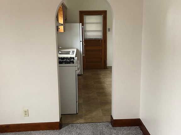 Dining room looking into kitchen