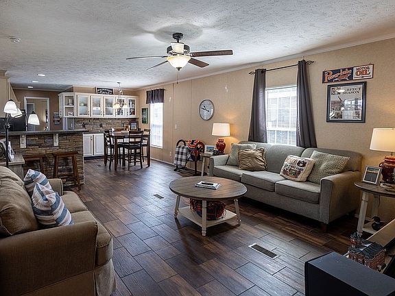 Open living room/dining