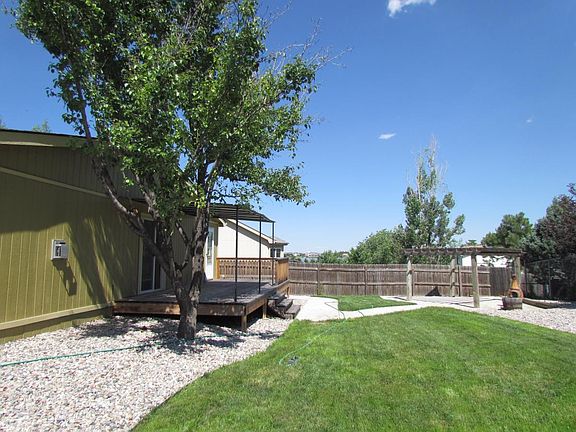 fenced back yard
