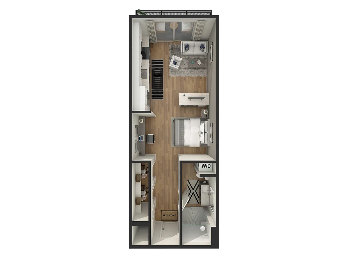Floor plan Studio - S2 - T