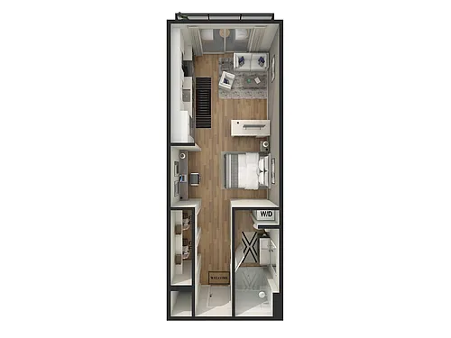 Floor plan Studio - S2 - T