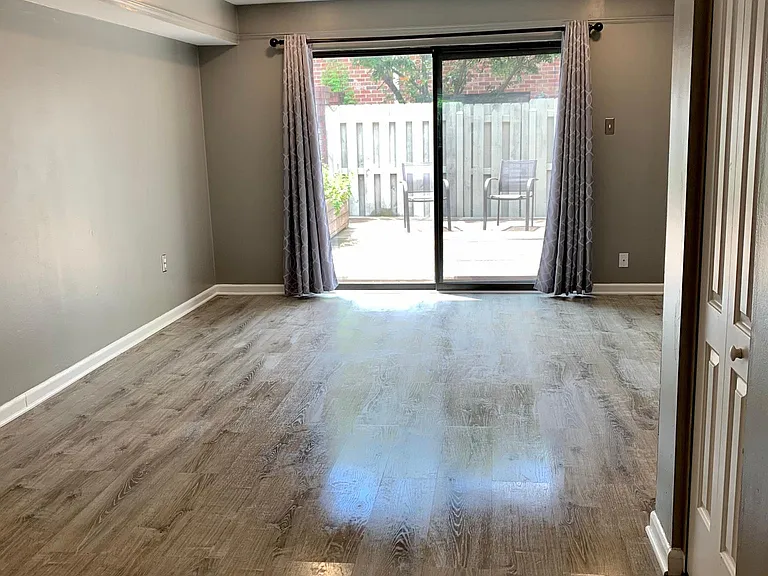 Living room, dining room, and half bath downstairs.