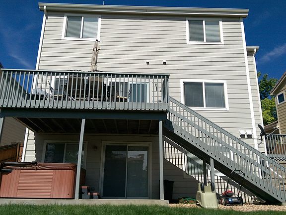 Back of the house\hot tub