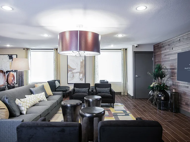 TVs and ample lounge seating