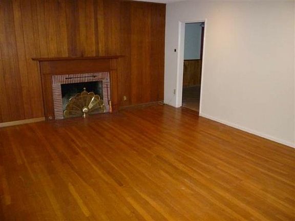 Living Room with wood burning fireplace