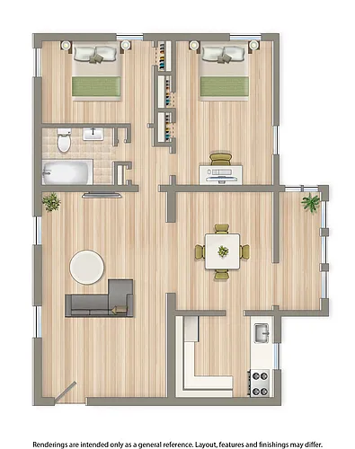 Floor plan 2 Bedroom