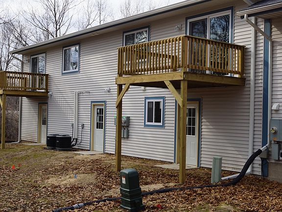 Rear view of townhouse addition.