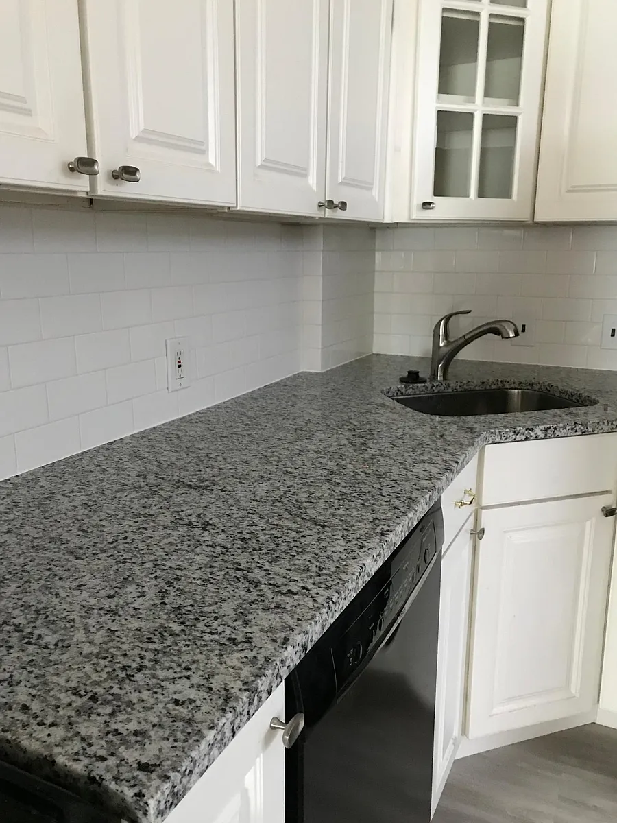 Kitchen with newly installed granite counter tops, backsplash and new appliances - 829 N Stillman St