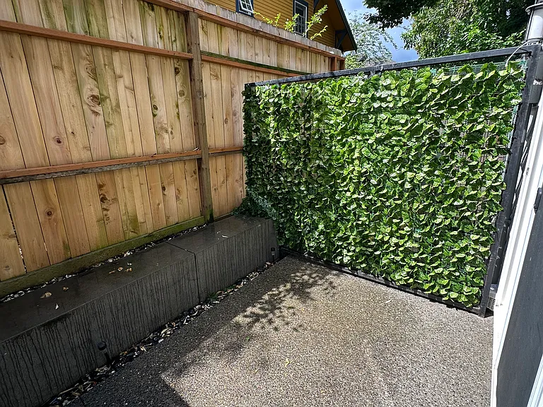 Private outdoor patio