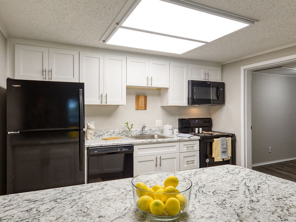 Kitchen in the one bedroom apartment