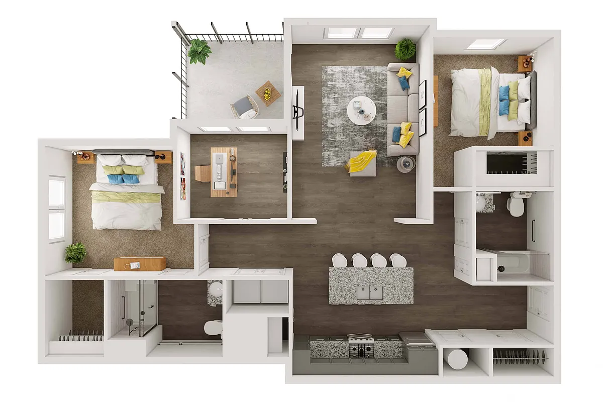 Floor plan 2 Bedroom