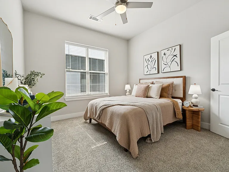 model bedroom with window