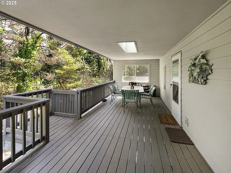 deck off the second floor looking over the golf course