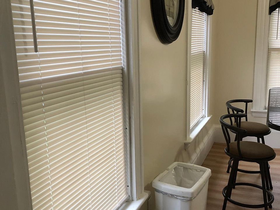 Big windows in the sunny kitchen