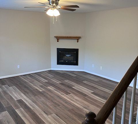 LVL flooring - gas fireplace