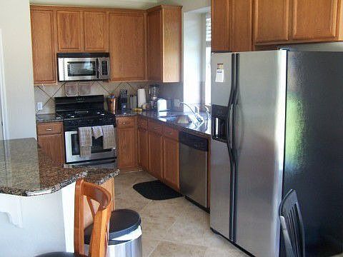 New Granite and 18" Travertine