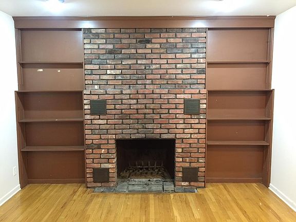 Cozy living room with fire place