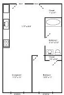 Floor plan One Bedroom