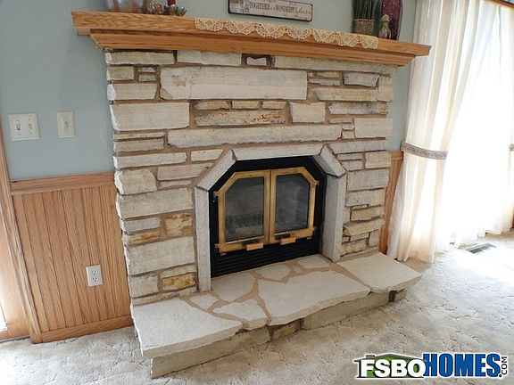 Stone Fireplace
