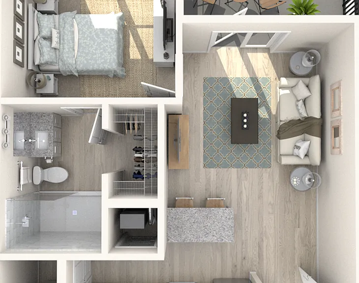 A1 - One Bedroom | One Bathroom A1 - One Bedroom | One Bathroom