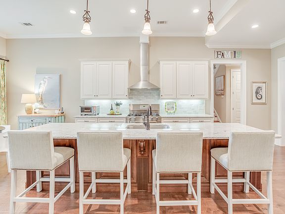 Kitchen open to living room