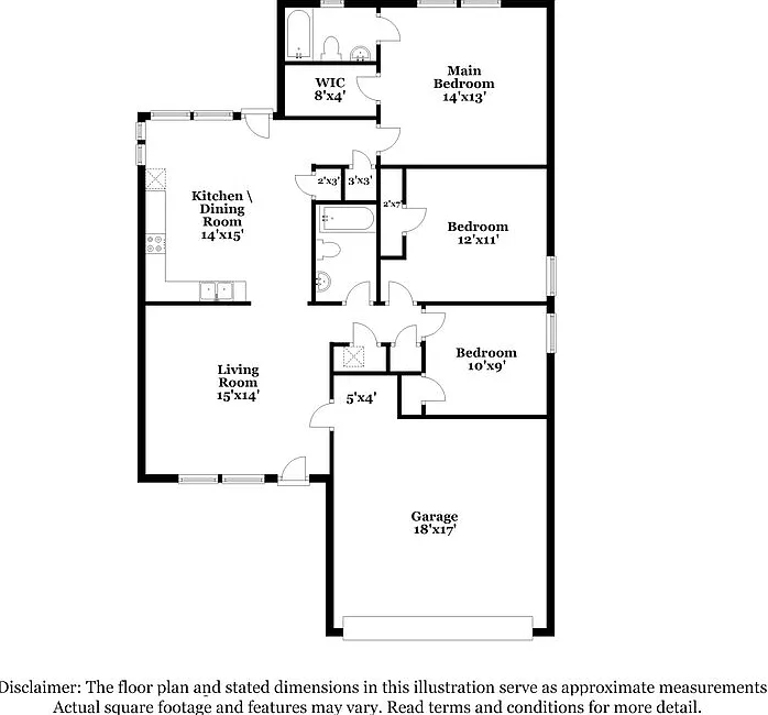 3 bed, 2.0 bath, 1266 sqft, $1,930 — Photo 2