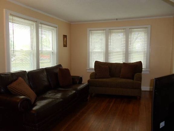 Living room, wood floors