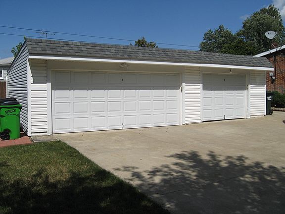 Double Garage on left