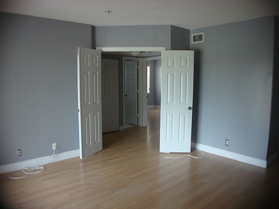 Master bedroom with balcony