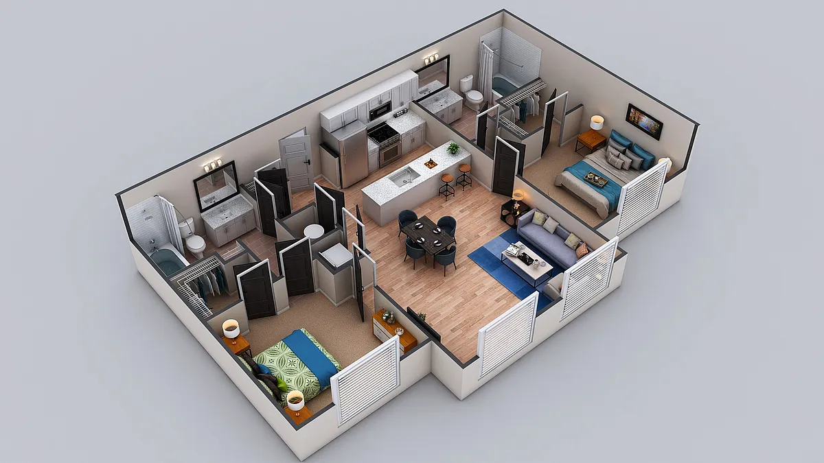 Floor plan B1 - The Dekalb