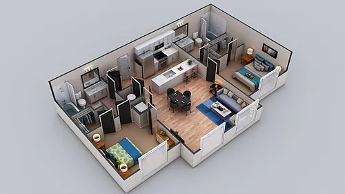 Floor plan B1 - The Dekalb