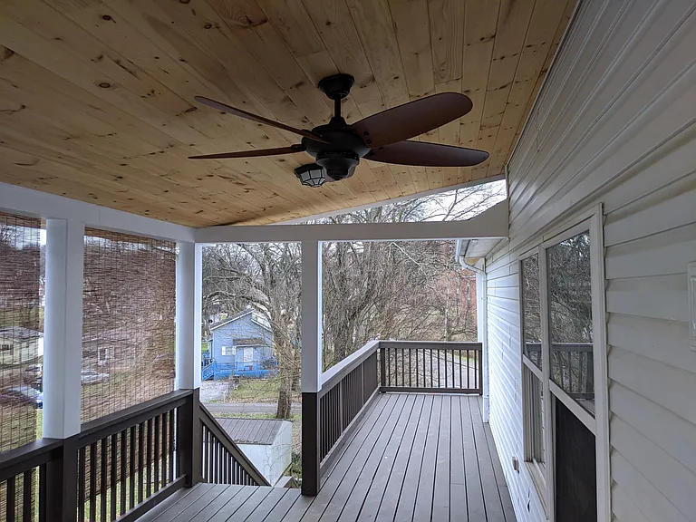 natural pine ceilings for covered decks