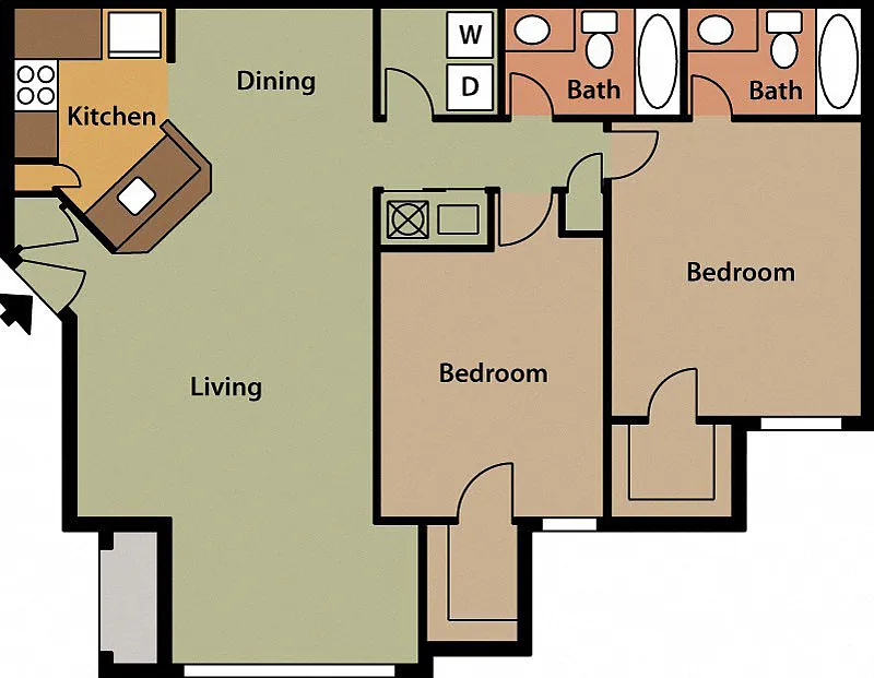 Floor plan 2X2