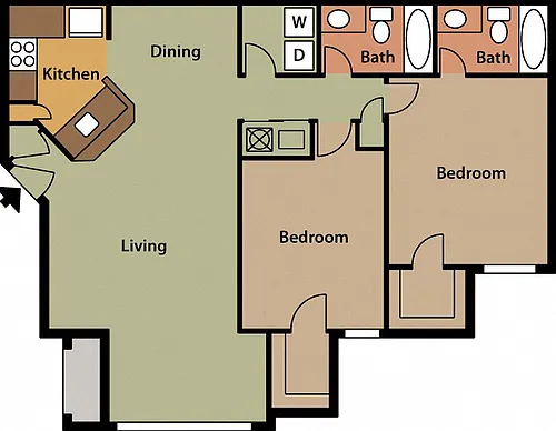 Floor plan 2X2