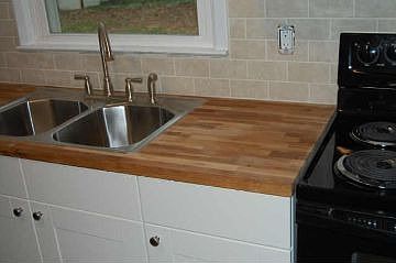 Great butcher block counters