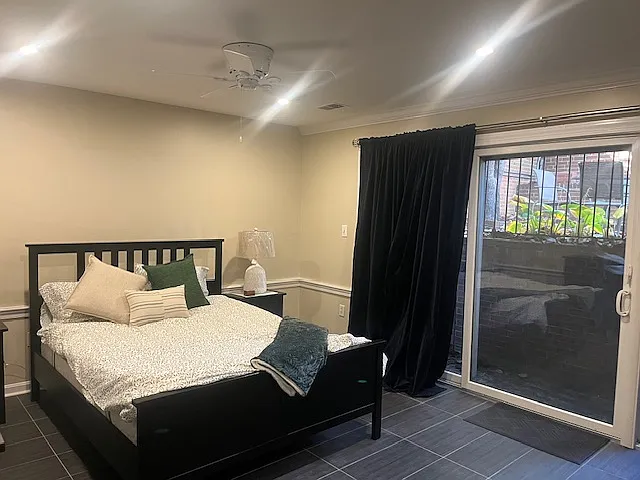 Lots of natural light leading to backyard