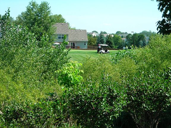 View golf course from patio