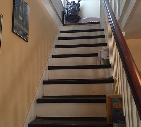 stairs to second level