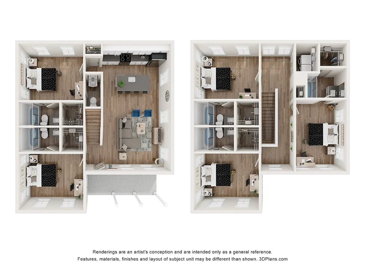 Floor plan Edgewood - Furnished