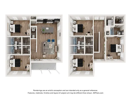 Floor plan Edgewood - Furnished