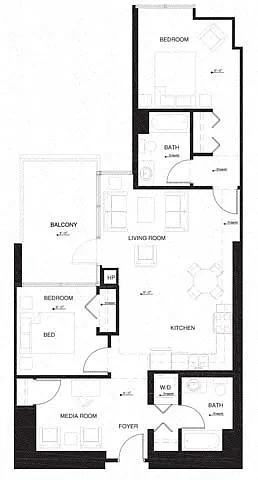 Floor plan 2AG w Balcony Renovation 2