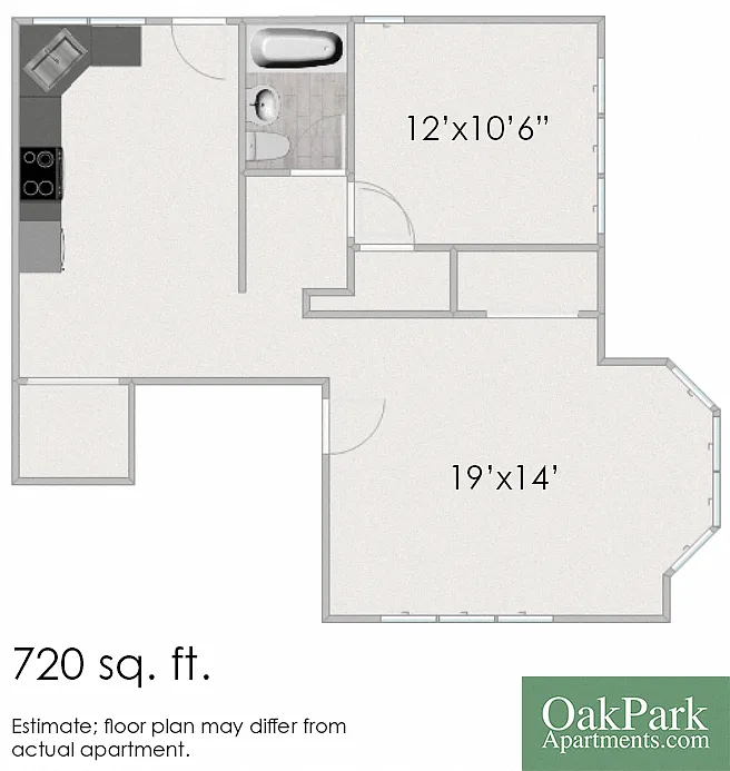 Floor plan 415 S. Taylor A