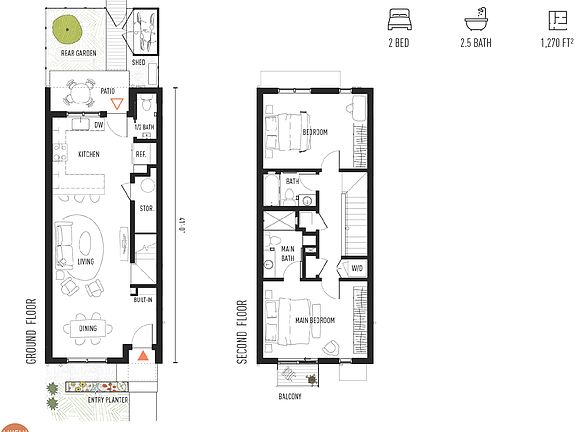 Floorplans - The Classic Townhome
