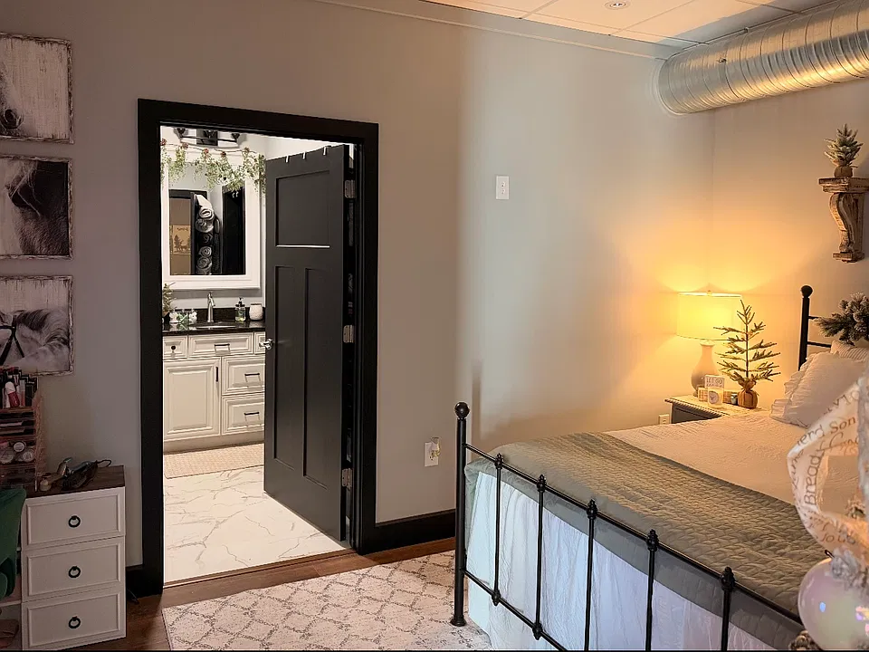 bedroom and full bath