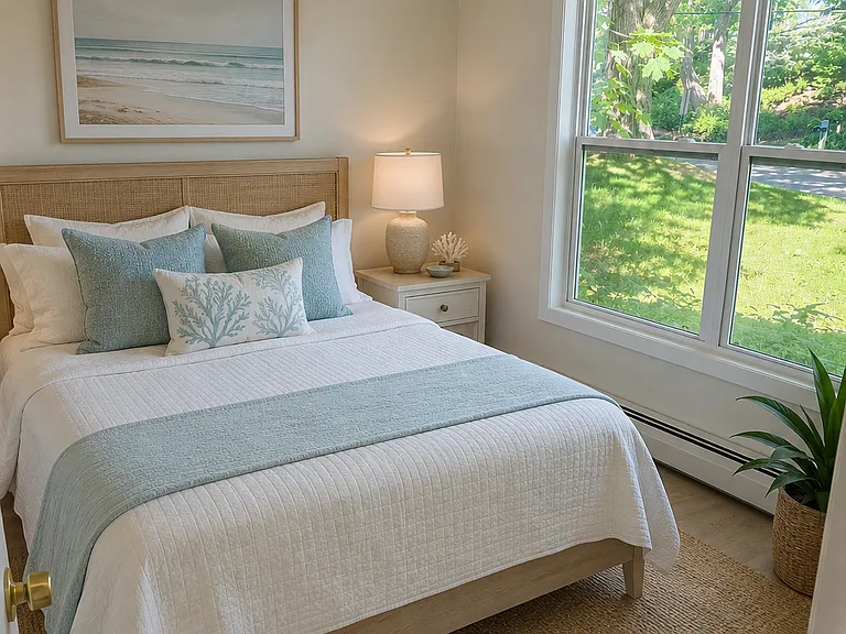 AI added bed/decor