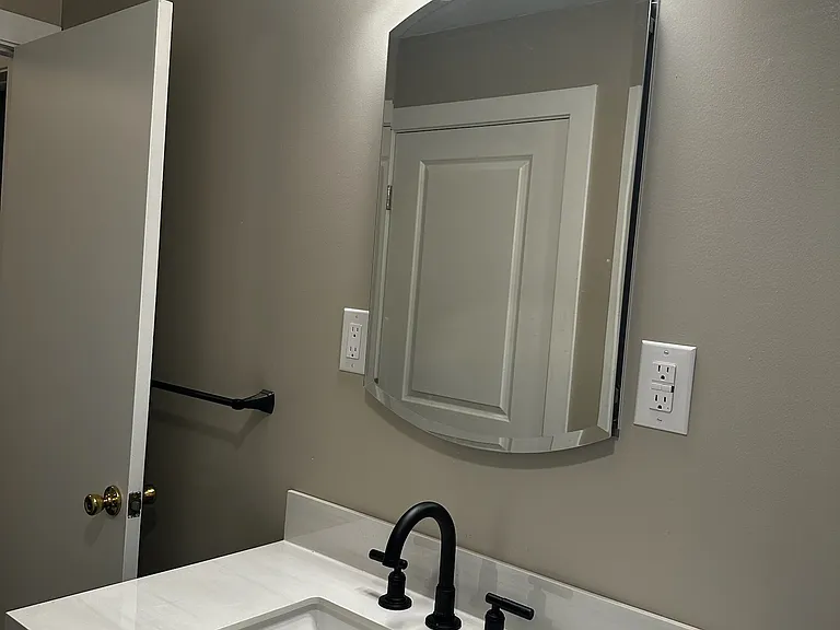 Vanity in full bathroom
