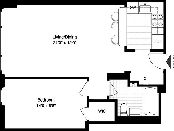 3rd image of 200 W 79th St APT 5B