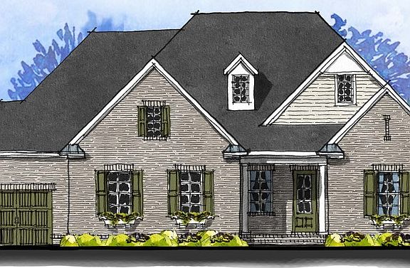 Santa Fe - English Cottage 3-Car Side Load Garage Note Renderings may show optional features