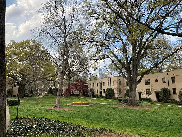 a sunny day in the courtyard -- very peaceful and quiet
