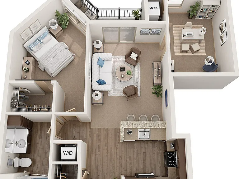 Floor Plan C2 | The Woodlands Apartments | Apartments in Menomonee Falls, WI Floor Plan C2 | The Woodlands Apartments | Apartments in Menomonee Falls, WI